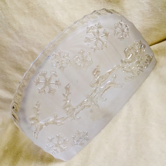 Other - Glass Christmas Candle Holder